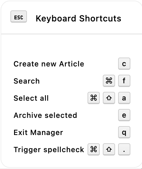 piece-type command menu with custom shortcut added